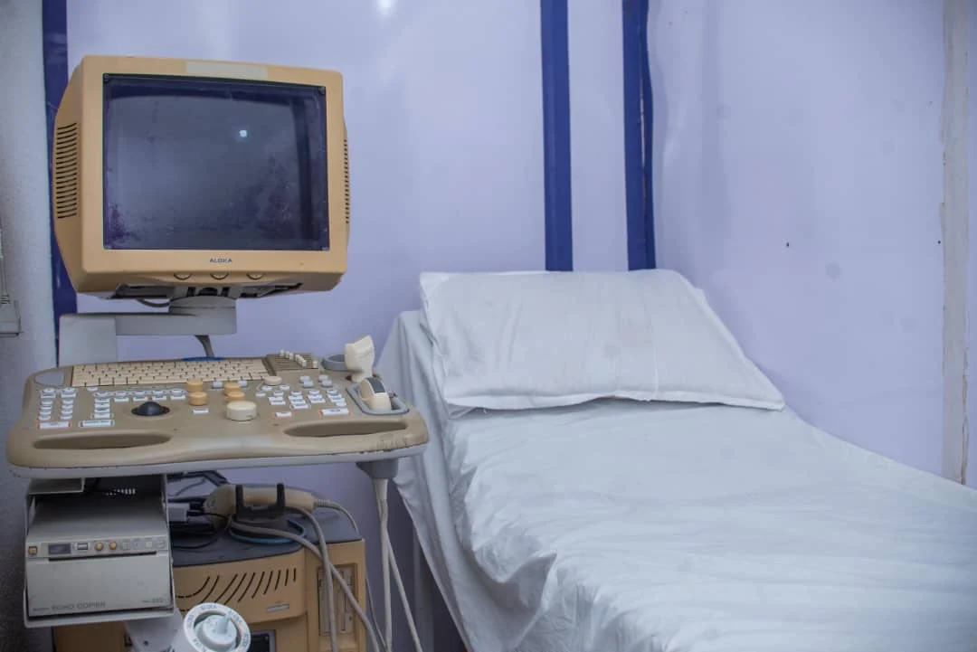 Diagnostic examination room with scanning equipment