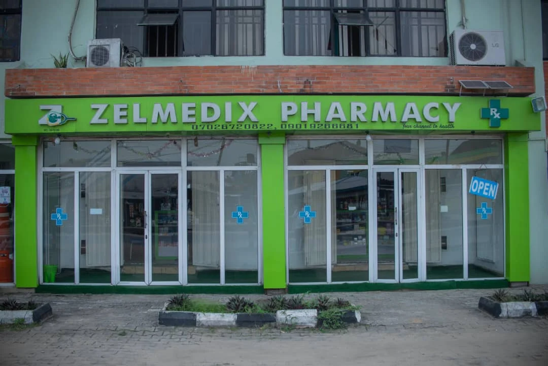 Zelmedix Pharmacy exterior in Port Harcourt
