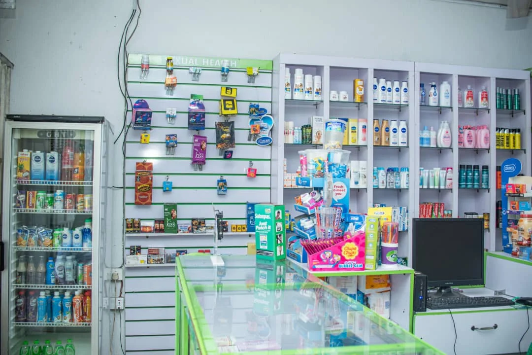 Healthcare products inside Zelmedix pharmacy